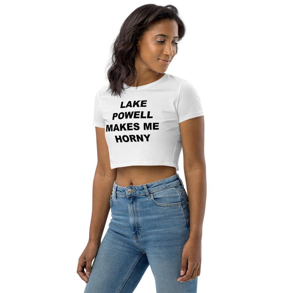 LAKE POWELL MAKES ME HORNY CROP TOP - Horny T-Shirts