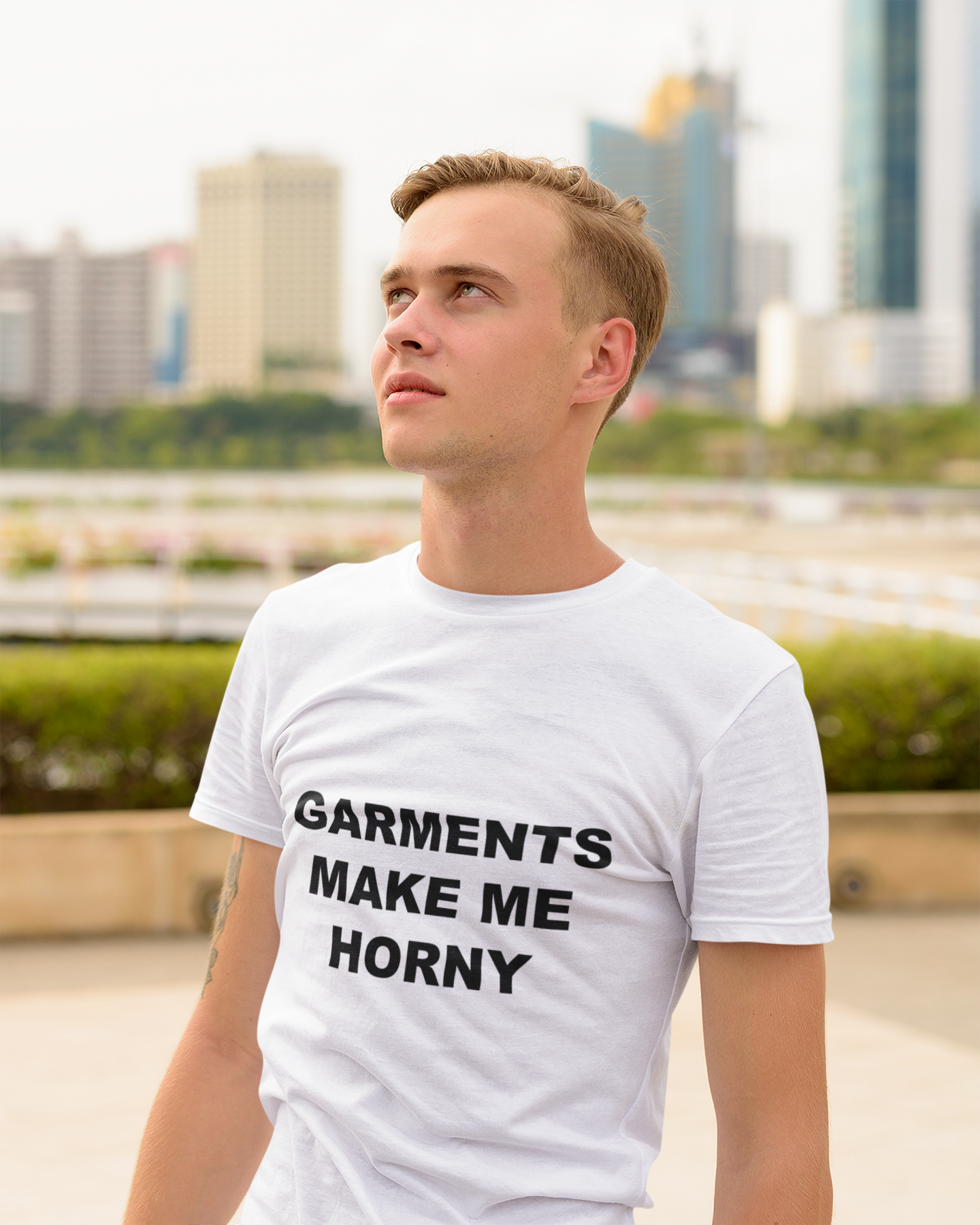 GARMENTS MAKE ME HORNY - Horny T-Shirts