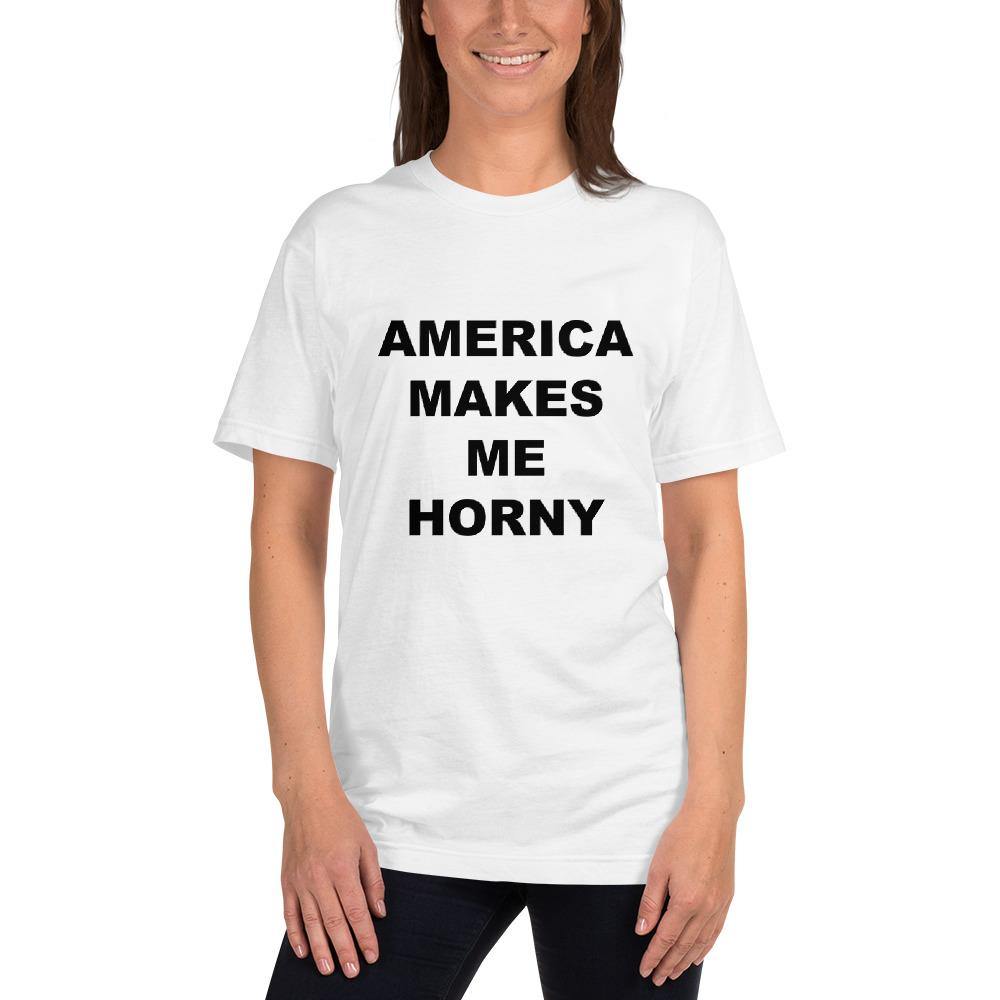 AMERICA MAKES ME HORNY - Horny T-Shirts