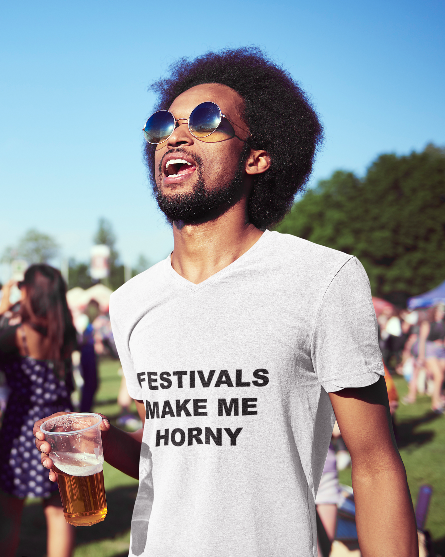 FESTIVALS MAKE ME HORNY - Horny T-Shirts